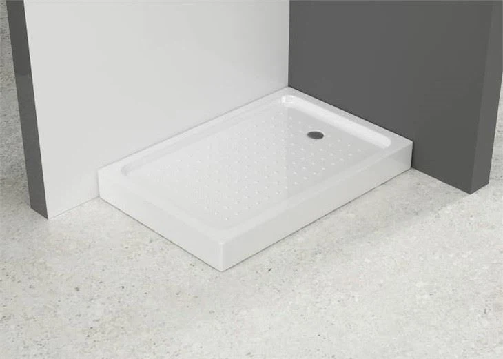 Rektangulær brusekar Brusebund